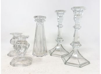 Glass And Crystal Candlesticks