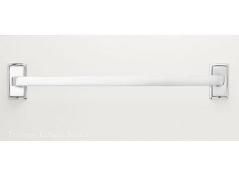 PAIR Pottery Barn Frances Polished Nickle 18' Towel Bars NIB
