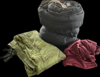 Hillary Sleeping Bag And Thin Bag Cover And 80 Inch X 65 Inch Thin Blanket With Ties