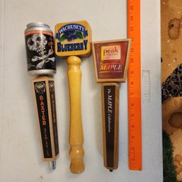 Trio Of Various Beer Taps
