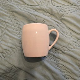 White Ceramic Bistro-style Coffee Mug (SH)