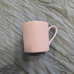 White Minimalist Coffee Mug With Half Heart Shaped Handle (SH)