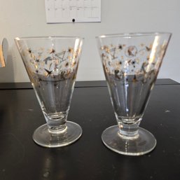 Pair Of Vintage MCM  Kahlua Cocktail Glasses