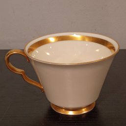 Lenox Eternal Pattern Ivory Bone China Tea Cup & Gold Trim