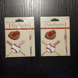 2 Pks 3pc Set Baseball-themed Designs Featuring A Glove, Bat, And Baseball. 1of2(NM)