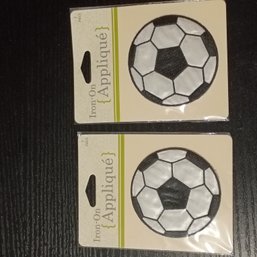 Embroidered Soccer Ball Iron-on Appliqu 1of3(NM)