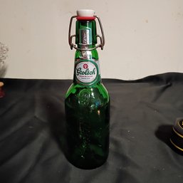 Vintage Grolsch Swing-top Green Glass Beer Bottle, Often Collected For Its Distinctive Style(NM)
