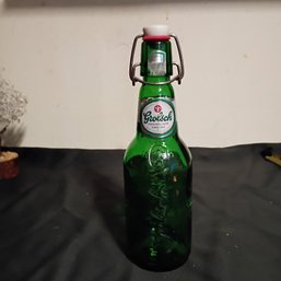 Vintage Grolsch Swing-top Green Glass Beer Bottle, Often Collected For Its Distinctive Style(NM)