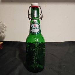 Vintage Grolsch Swing-top Green Glass Beer Bottle, Often Collected For Its Distinctive Style(NM)