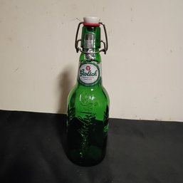 Vintage Grolsch Swing-top Green Glass Beer Bottle, Often Collected For Its Distinctive Style(NM)(NM)