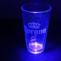 Black Light Reactive Corona Extra Branded Pint Glass(NM1)
