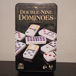Cardinal Classics Double-Nine Dominoes Set In A Storage Tin, Manufactured By Spin Master Games (NM)