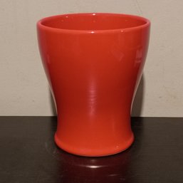 Decorative Orange Ceramic Vase Often Associated From Edible Arrangements (NM)