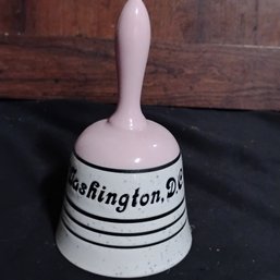 Vintage Porcelain Souvenir Bell From Washington, D.C.  (NM)