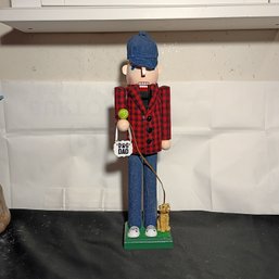 15-inch Tall 'Dog Lover Nutcracker' Designed As A Decorative Figurine.  (NM)
