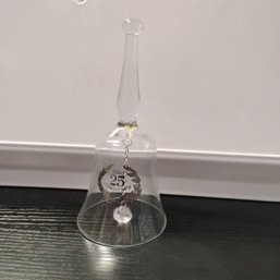 Vintage 'Silver Anniversary' Glass Bell (NM)