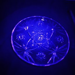 Vintage Anchor Hocking Early American Prescut (EAPC) Glass Plate In The 'Star Of David' Pattern (NM)