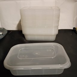 14pc Reusable Small Plastic Food Storage Conatainers 14pcs With Lids (NM)