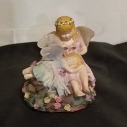 Vintage  Enesco Garden/floral Fairy Collection  Music Box From 2000 (NM)