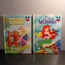 Vintage Collectible Hardcover Disney Books 'Pooh's Grand Adventure 1997' And 'The Little Mermaid 1993 ' (NM)