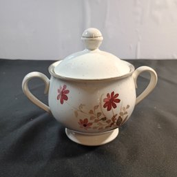 Vintage Covered Sugar Bowl In The Noritake Versatone 'Outlook' Pattern (NM)