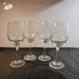 4pc Set Classic Libbey Perception Style Wine Glasses (NM)
