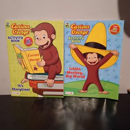Two-book Set Of Curious George Coloring And Activity Books Published By Bendon 2020 (BT)