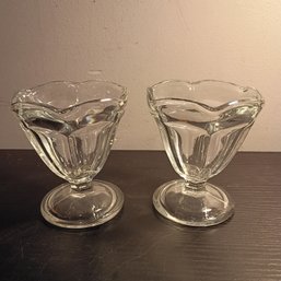 Vintage Anchor Hocking Tulip Sundae Glasses (NM)
