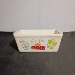 Vintage Nantucket Holiday Mini Loaf Pan With Text 'for You'  (NM)