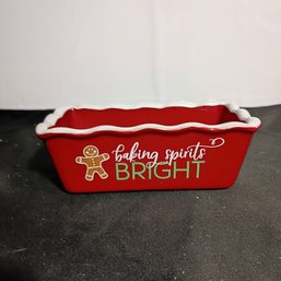 'Baking Spirits Bright' Mini-loaf Pan By Nantucket (NM)