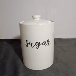 Threshold Stoneware Sugar Storage Canister In White (NM)