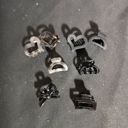 8pc Lot Adorable Small Hair Clips (NM)