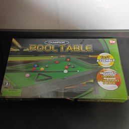 Champion Tabletop Pool Table Measuring 19 Inches By 11 Inches (NM)