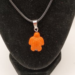 Natural Stone Turtle Birthstone Necklace  (NM)