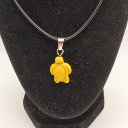 Natural Stone Turtle Birthstone Necklace  (NM)