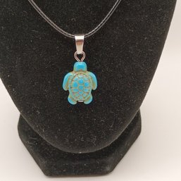 Natural Stone Turtle Birthstone Necklace (NM)