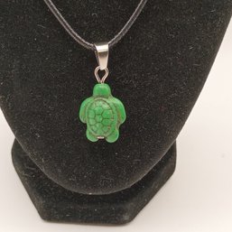 Natural Stone Turtle Birthstone Necklace (NM)