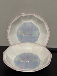 Vintage Mikasa 'Evening Sky' Pattern Bowls (NM)