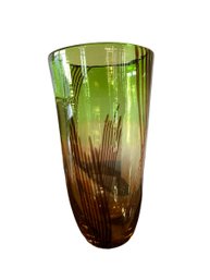 Very Tall Hand Blown Murano Glass Vase