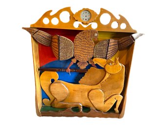 Large Hanging Folk Art Diorama