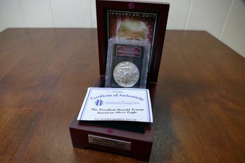 2017 American Silver Eagle $1 Coin  Donald Trump - 1 Oz .999 Fine Silver