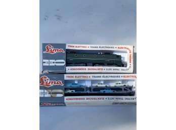 Vintage HO Lima Engine  And Car Hauler