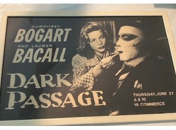 Vintage Movie Poster For Dark Passage - Bogart & Bacall