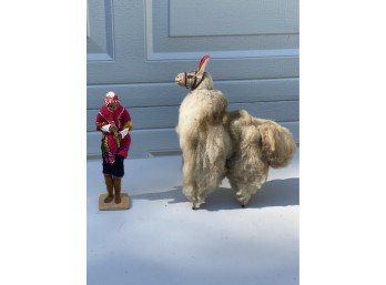 South American Doll And Llama