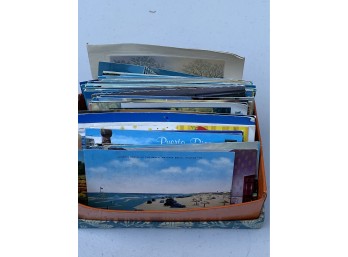 Box Of Vintage Postcards
