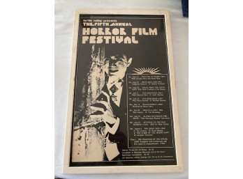 Vintage Horror Film Festival Poster