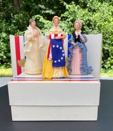 Dolly Madison, Betsy Ross, And Martha Washington Historical Women Limited Edition Dolls