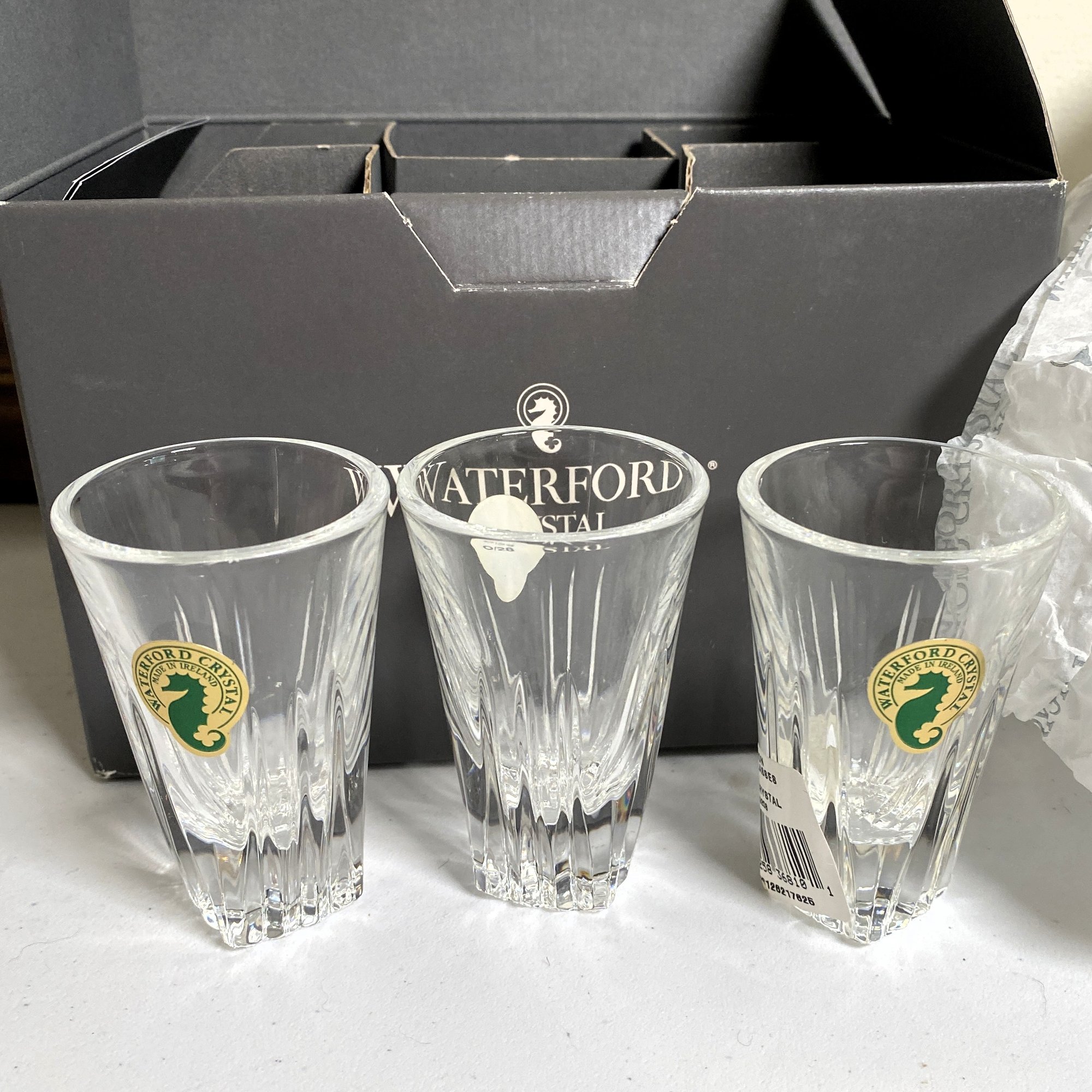 thumbnail image 2 of Waterford Colleen Crystal Cordial / Shot Glass – 3.25" Tall, 1 Oz – Made In Ireland – NOS 2 of 6