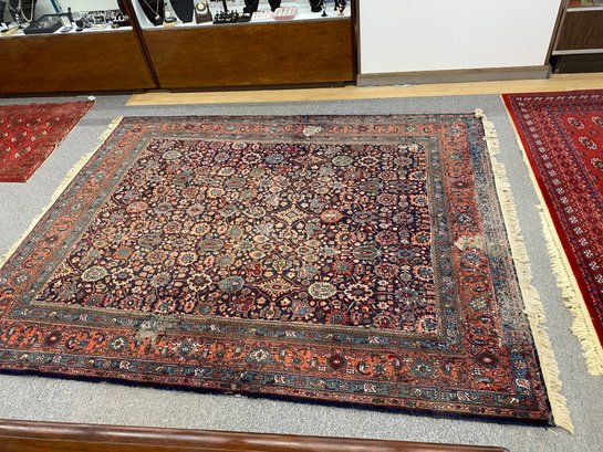 Stunning Antique Oriental Rug 7x10 Needs Repair