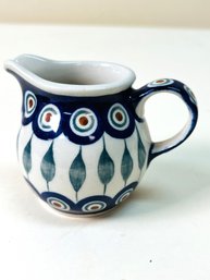 Small Polish Pottery Creamer B. Garczynska